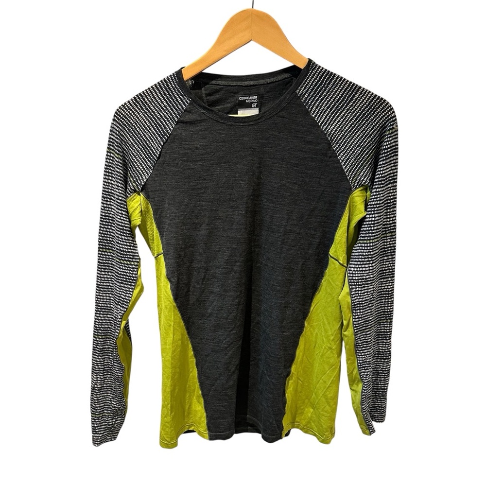 Icebreaker Merino GT Comet Long Sleeve Impulse Print‎ Women Size Medium